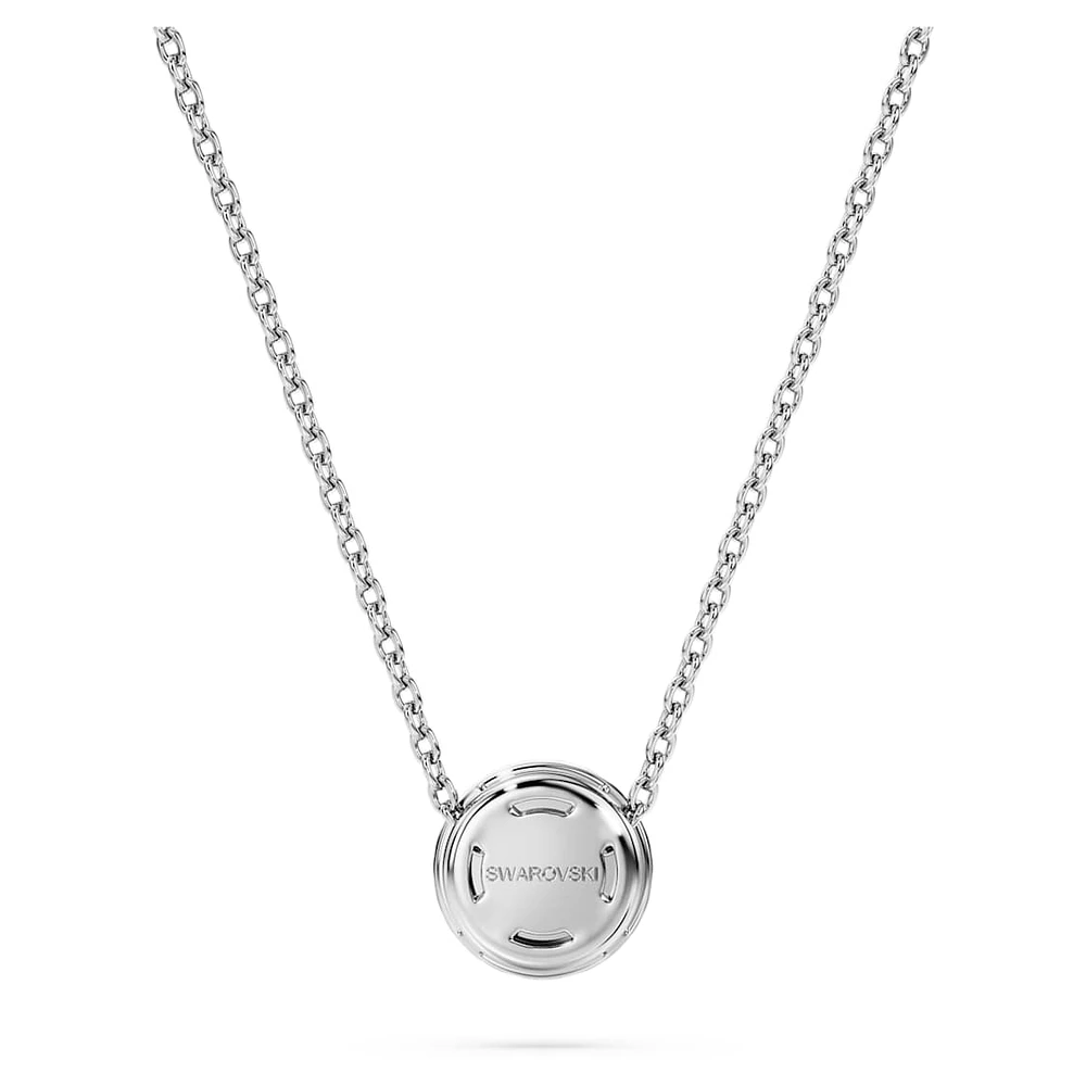 Eternity halo solitaire pendant, Lab-grown diamonds 0.23 ct tw, Round shape, Sterling silver by SWAROVSKI