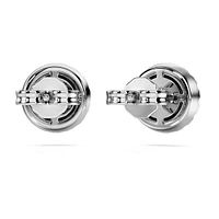 Eternity halo stud earrings, Lab-grown diamonds ct tw, Round shape