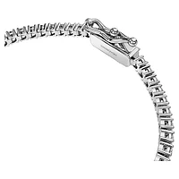 Eternity Tennis bracelet, Lab-grown diamonds 3 ct tw, Round shape, 14K white gold by SWAROVSKI