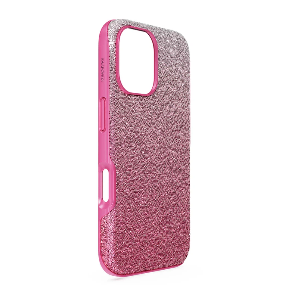 High smartphone case, Colour gradient, iPhone® 16, Pink by SWAROVSKI