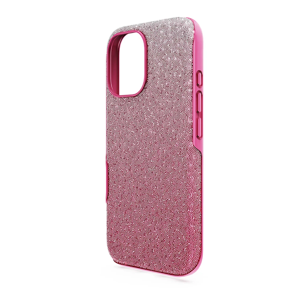 High smartphone case, Colour gradient, iPhone® 16, Pink by SWAROVSKI