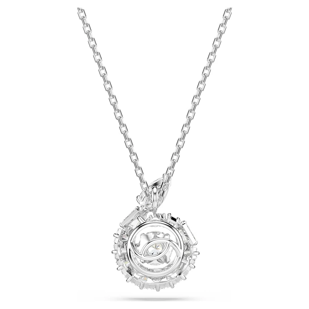 Snake pendant, Mixed cuts, Year of the Snake, White, Rhodium plated by SWAROVSKI