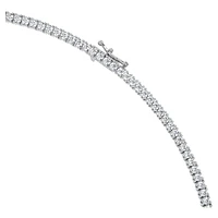Eternity necklace, Lab-grown diamonds 7 ct tw, Round shape, 14K white gold by SWAROVSKI