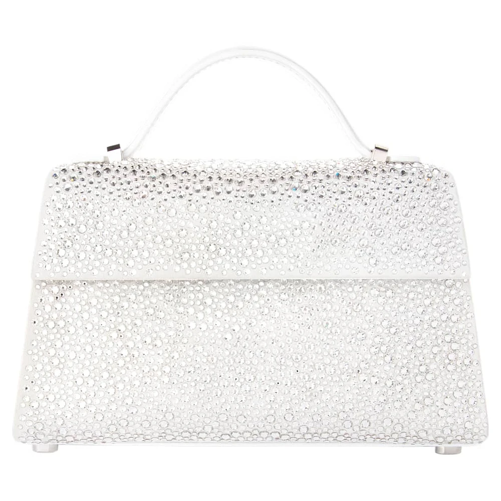 MARINA RAPHAEL Micro Stella bag, White by SWAROVSKI