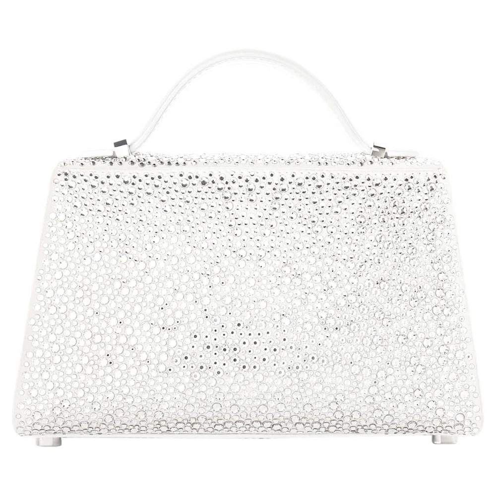 MARINA RAPHAEL Micro Stella bag, White by SWAROVSKI