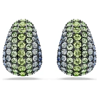 Sublima drop earrings, Round cut, Small, Multicoloured, Ruthenium plated by SWAROVSKI