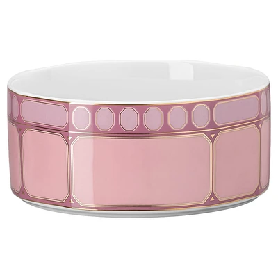 Signum cereal bowl, Porcelain, Pink by SWAROVSKI