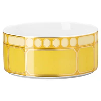 Signum cereal bowl, Porcelain, Yellow by SWAROVSKI