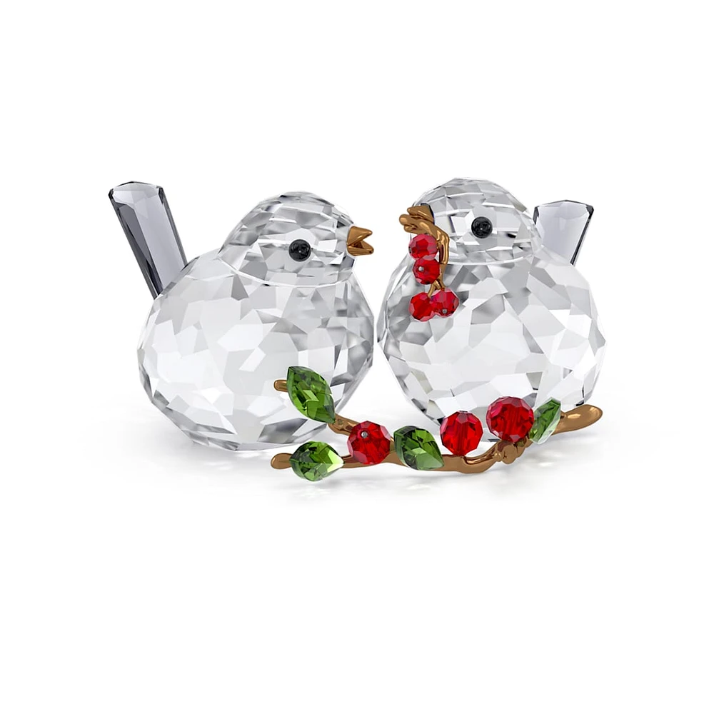 Idyllia Bird Couple and Berries by SWAROVSKI