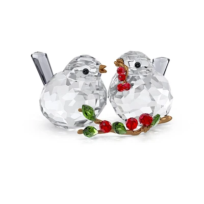 Idyllia Bird Couple and Berries by SWAROVSKI