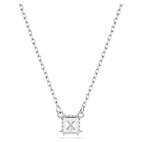 Stilla Attract pendant, Square cut, White
