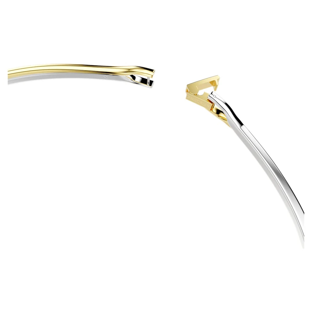 Hyperbola choker, Round cut, White, Mixed metal finish by SWAROVSKI