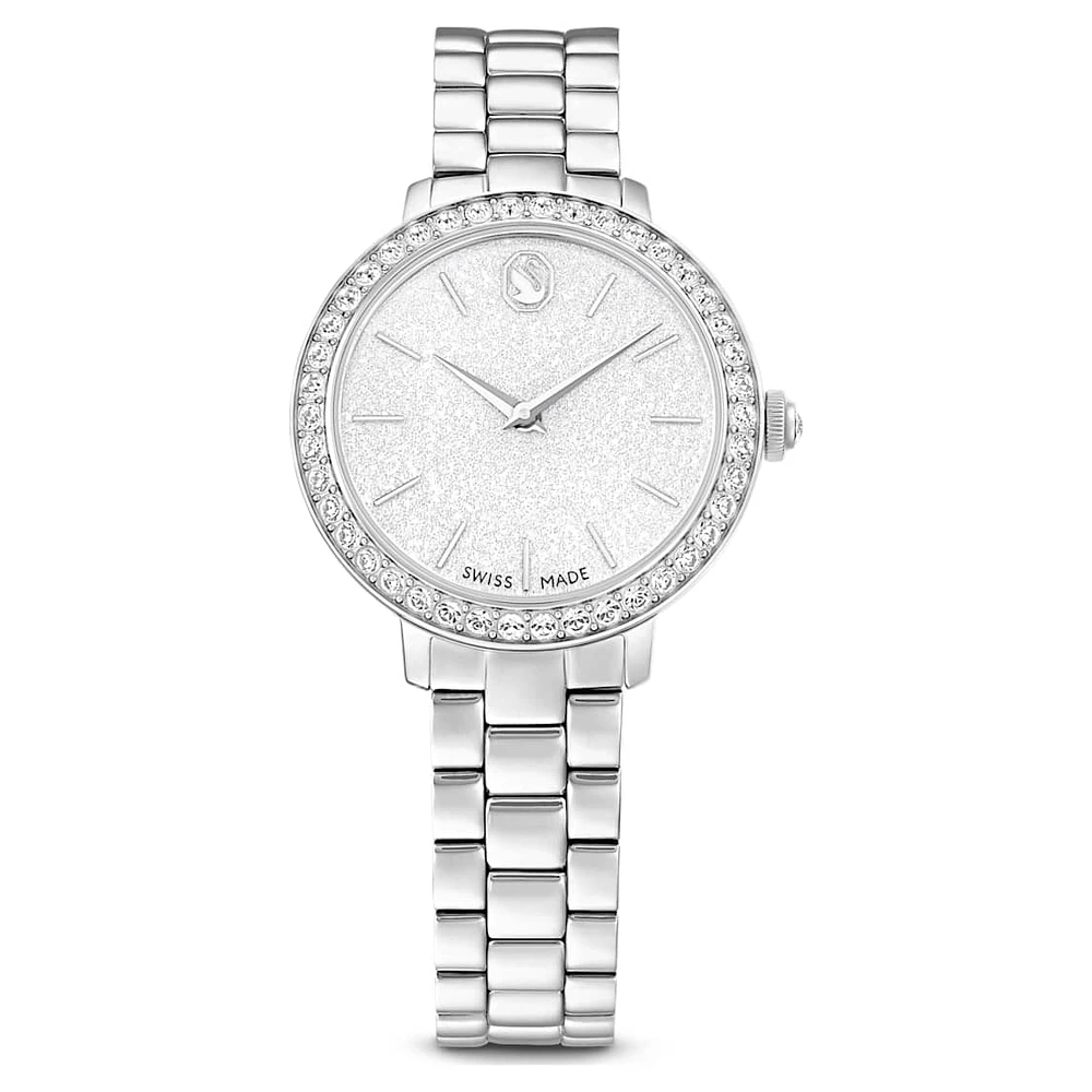 Watch, Swiss Made, Metal bracelet, Silver Tone, Stainless steel by SWAROVSKI