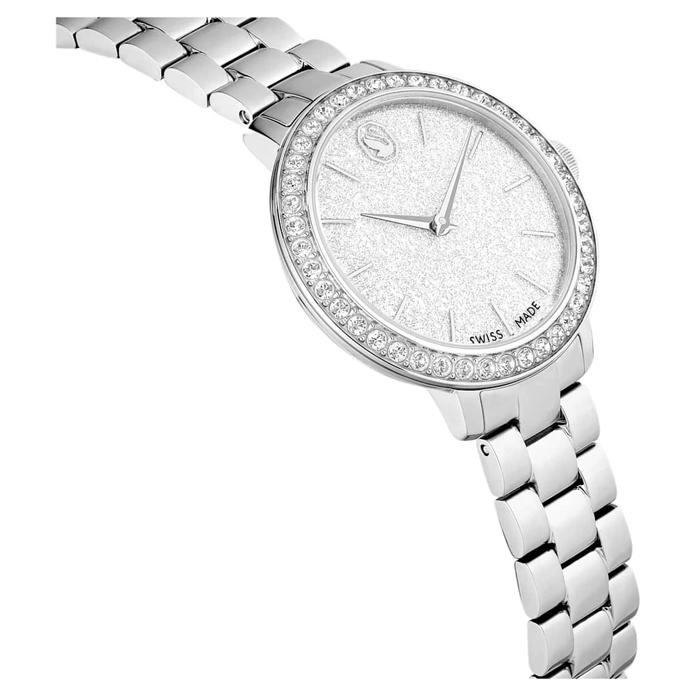 Watch, Swiss Made, Metal bracelet, Silver Tone, Stainless steel by SWAROVSKI