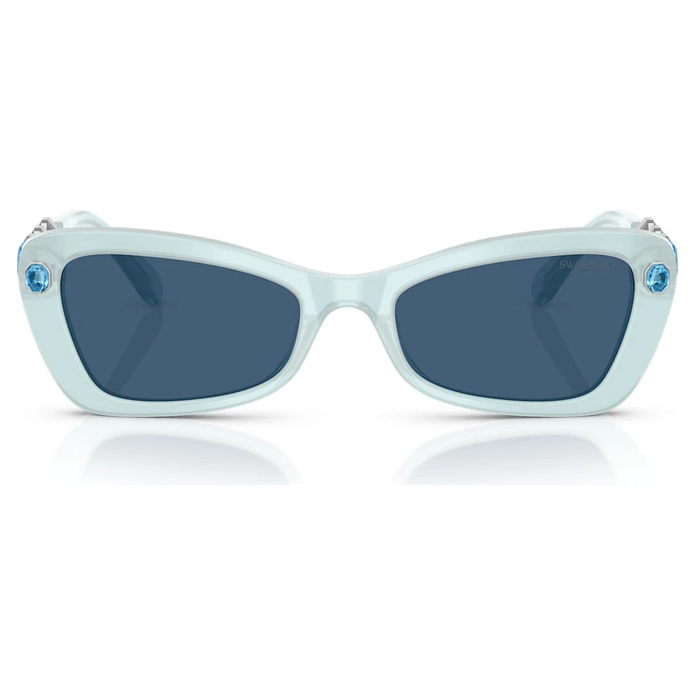 Sunglasses, Butterfly shape, SK6033, Blue by SWAROVSKI
