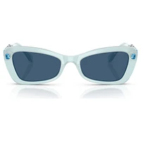 Sunglasses, Butterfly shape, SK6033, Blue by SWAROVSKI