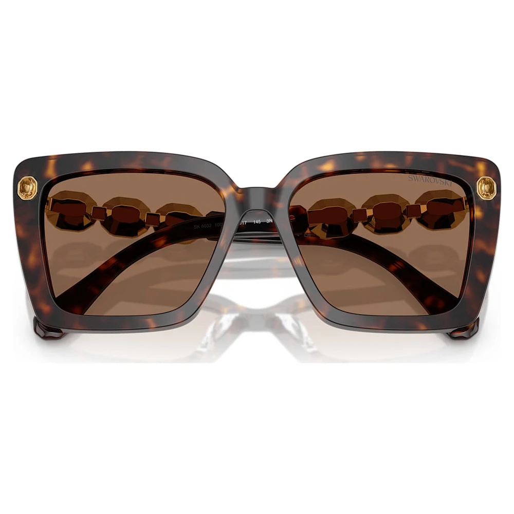 Sunglasses, Square shape, SK6032, Black by SWAROVSKI