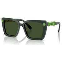 Sunglasses, Square shape, SK6032, Green by SWAROVSKI