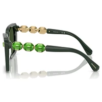 Sunglasses, Square shape, SK6032, Green by SWAROVSKI