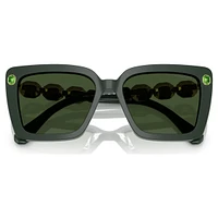 Sunglasses, Square shape, SK6032, Green by SWAROVSKI
