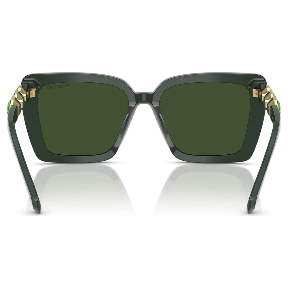 Sunglasses, Square shape, SK6032, Green by SWAROVSKI