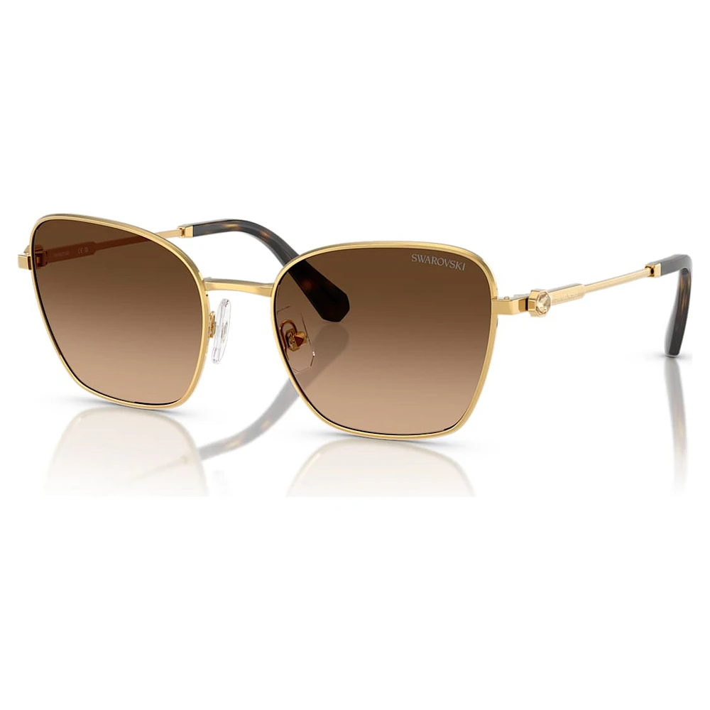 Sunglasses, Square shape, SK7029, Gold tone by SWAROVSKI