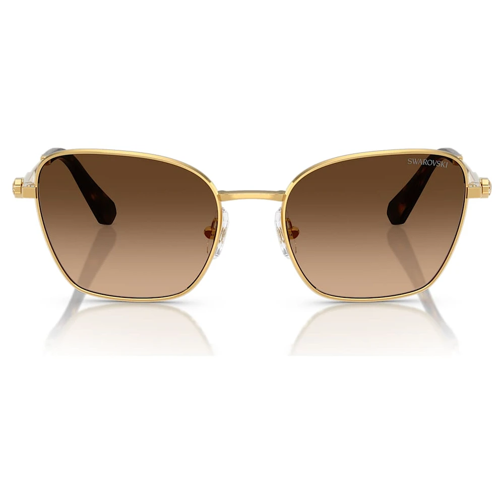 Sunglasses, Square shape, SK7029, Gold tone by SWAROVSKI