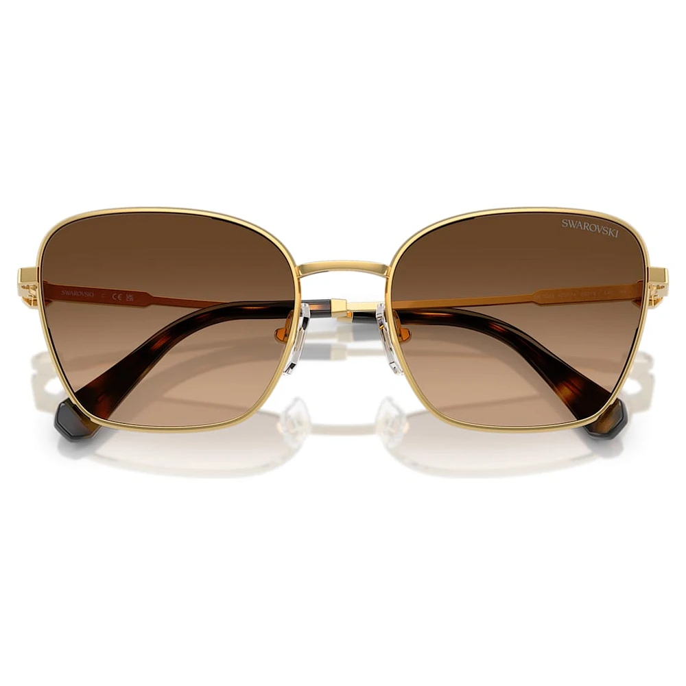 Sunglasses, Square shape, SK7029, Gold tone by SWAROVSKI