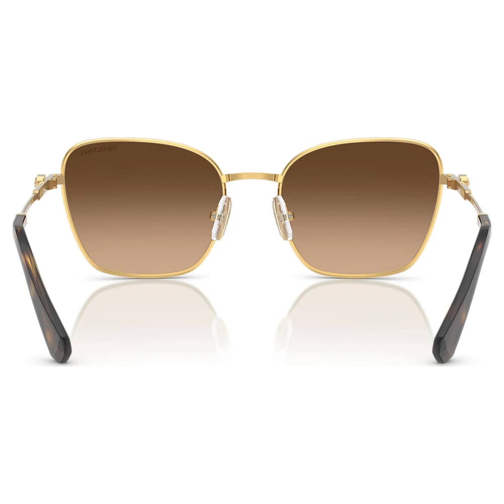 Sunglasses, Square shape, SK7029, Gold tone by SWAROVSKI