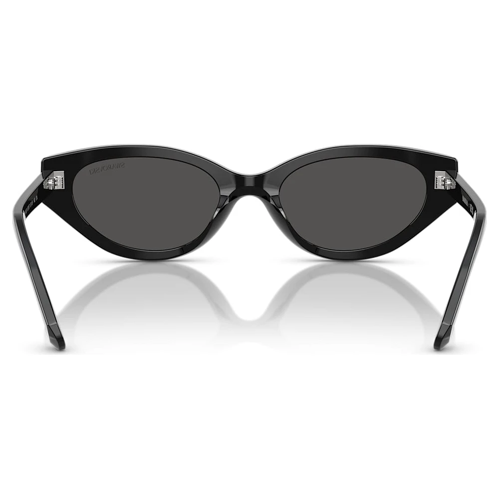 Sunglasses, Cat-Eye shape, SK6030, Black by SWAROVSKI