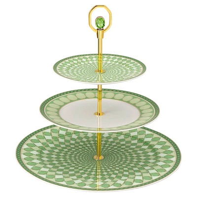 Signum étagère, Porcelain, Large, Green by SWAROVSKI
