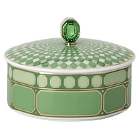 Signum box, Porcelain, Green by SWAROVSKI
