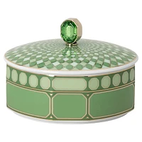 Signum box, Porcelain, Green by SWAROVSKI