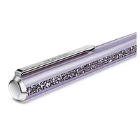 Shimmer ballpoint pen, Purple, Purple lacquered, chrome plated by SWAROVSKI