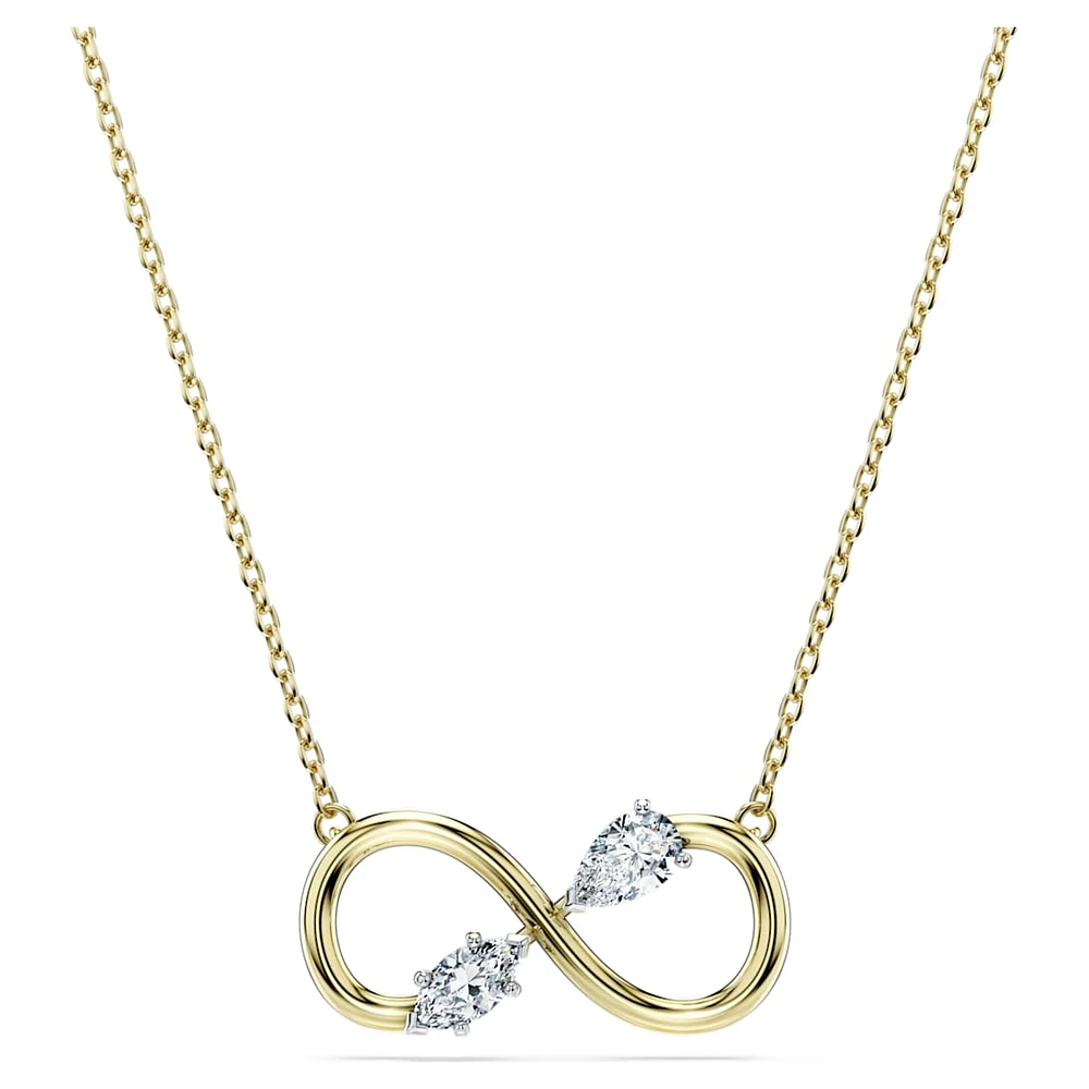 Eternity pendant, Lab-grown diamonds 0.35 ct tw, Mixed shapes, 14K yellow gold by SWAROVSKI
