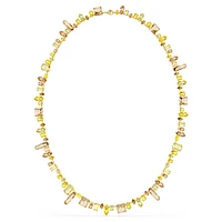 Gema strandage, Mixed cuts, Yellow, Gold-tone plated by SWAROVSKI
