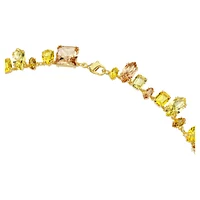 Gema strandage, Mixed cuts, Yellow, Gold-tone plated by SWAROVSKI
