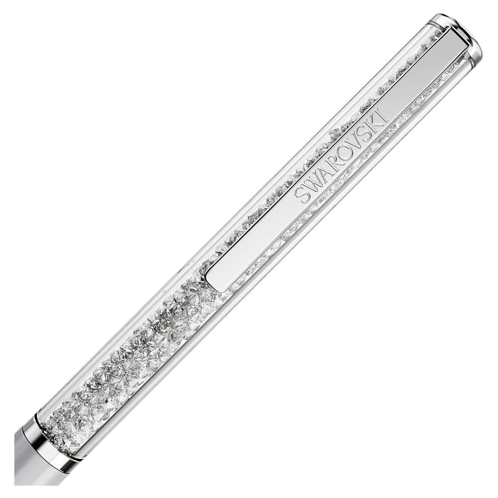 Crystalline ballpoint pen, Grey, Grey lacquered, by SWAROVSKI