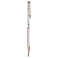 Crystalline ballpoint pen, Pink, Pink lacquered, rose gold-tone plated by SWAROVSKI