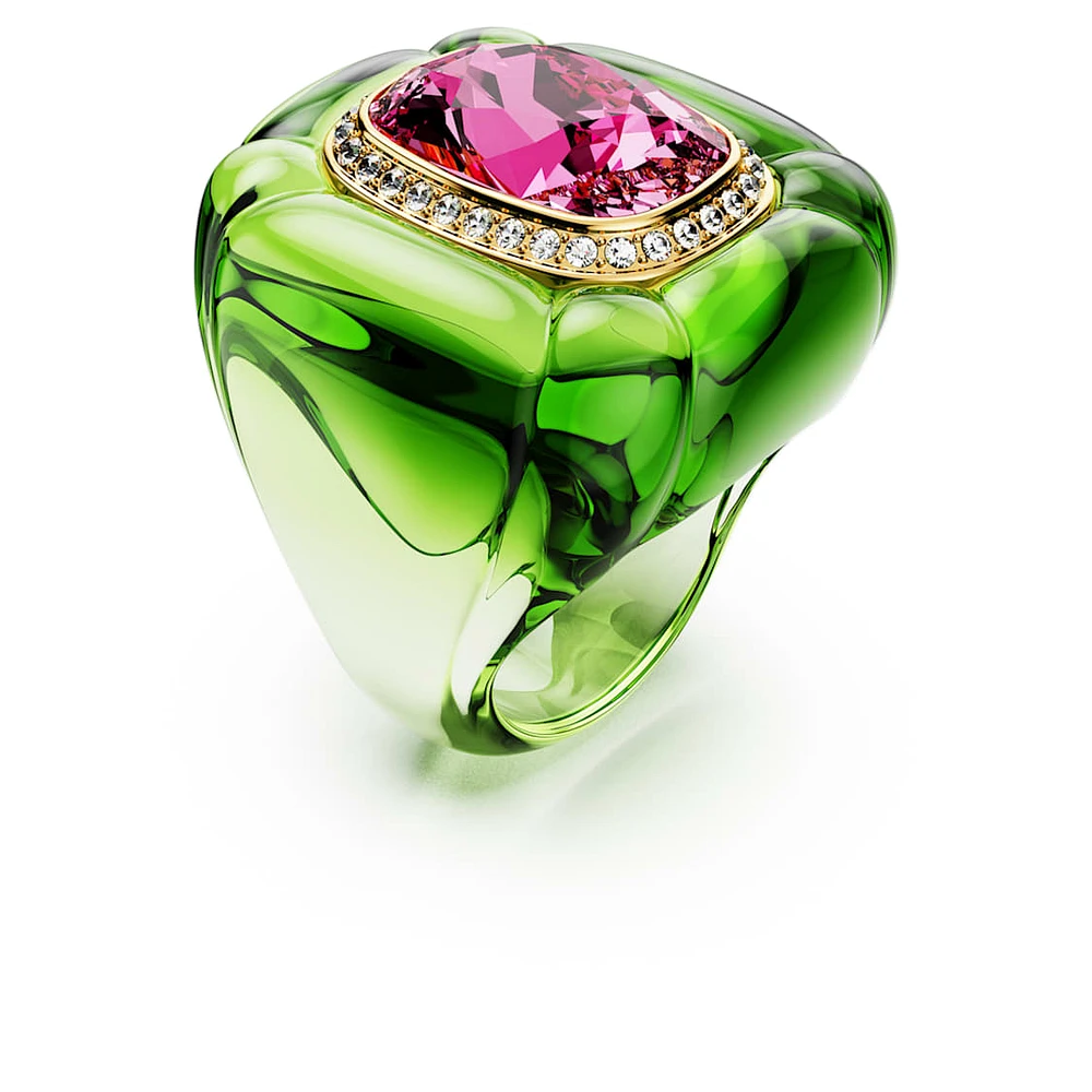 Dulcis cocktail ring, Cushion cut, Pavé, Multicoloured by SWAROVSKI