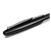 Crystalline Nova rollerball pen, Black, Chrome plated by SWAROVSKI