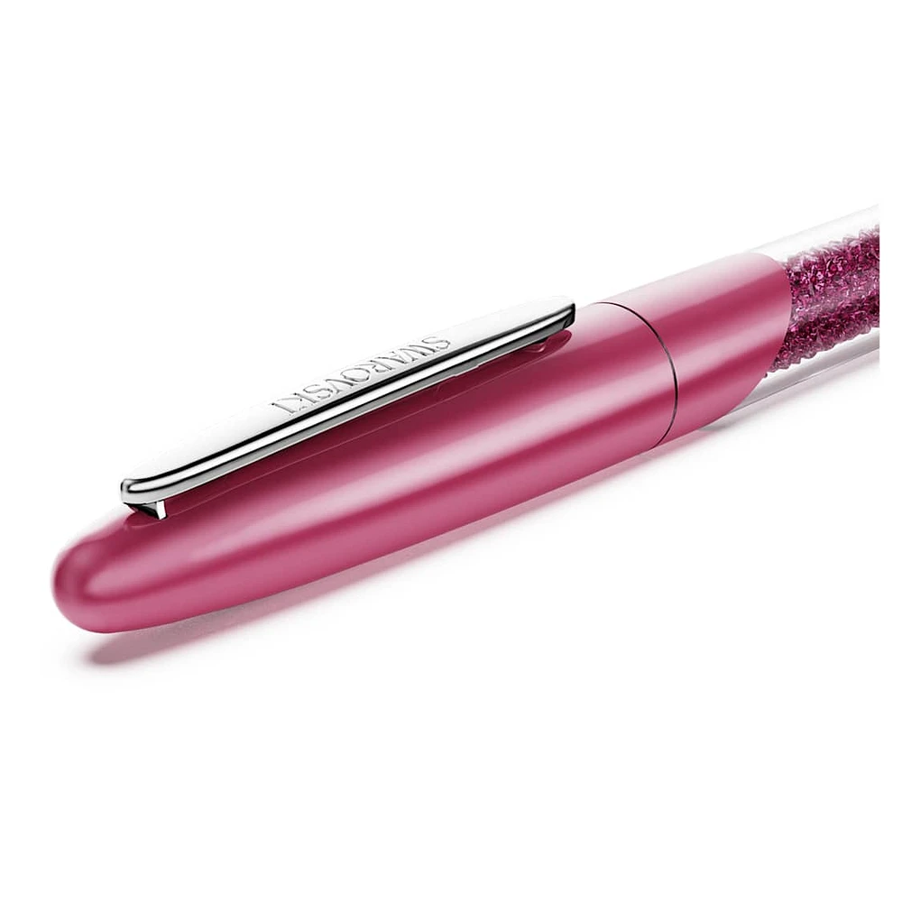 Crystalline Nova rollerball pen, Pink, Chrome plated by SWAROVSKI