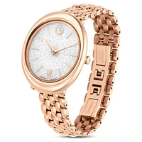 Imber watch, Swiss Made, Metal bracelet, Gold tone, Rose gold-tone finish by SWAROVSKI