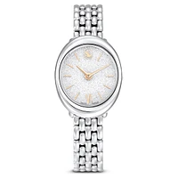 Imber watch, Swiss Made, Metal bracelet, Silver Tone, Stainless steel by SWAROVSKI