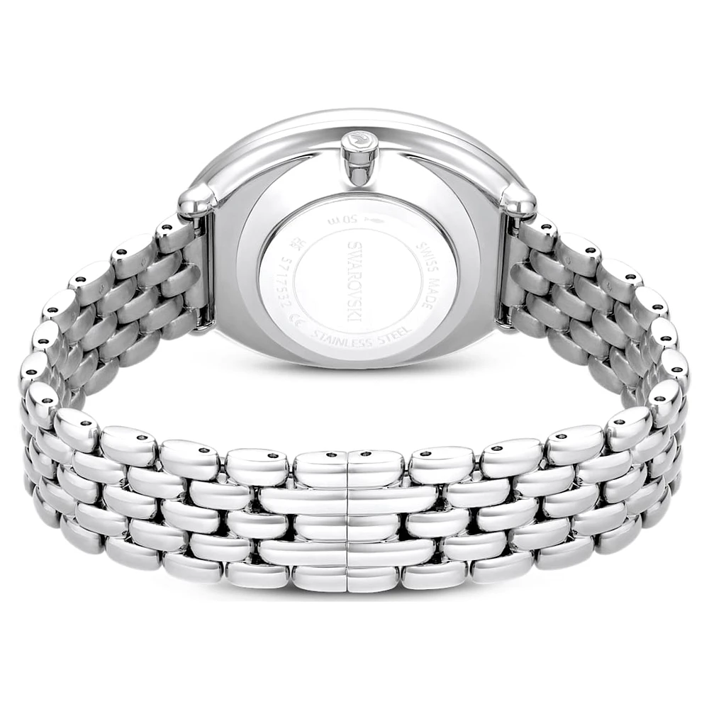 Imber watch, Swiss Made, Metal bracelet, Silver Tone, Stainless steel by SWAROVSKI