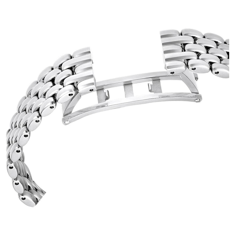 Imber watch, Swiss Made, Metal bracelet, Silver Tone, Stainless steel by SWAROVSKI