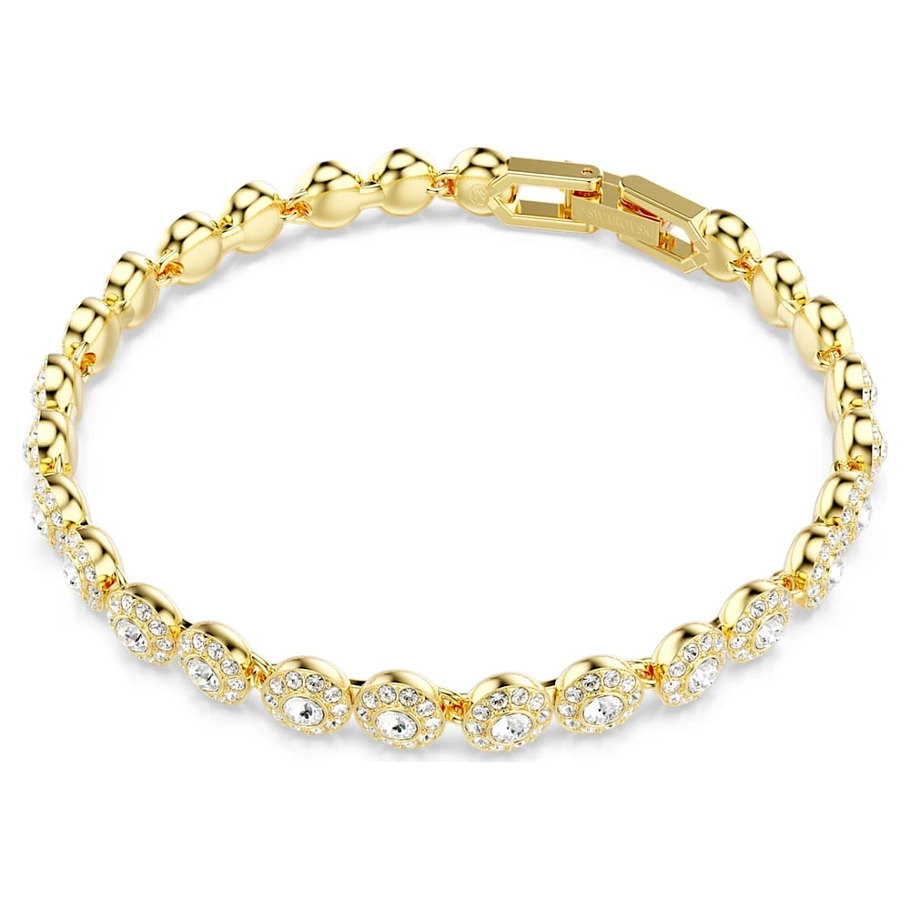 Una Angelic set, Round cut, White, Gold-tone plated by SWAROVSKI