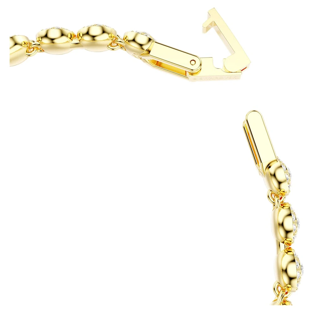 Una Angelic set, Round cut, White, Gold-tone plated by SWAROVSKI