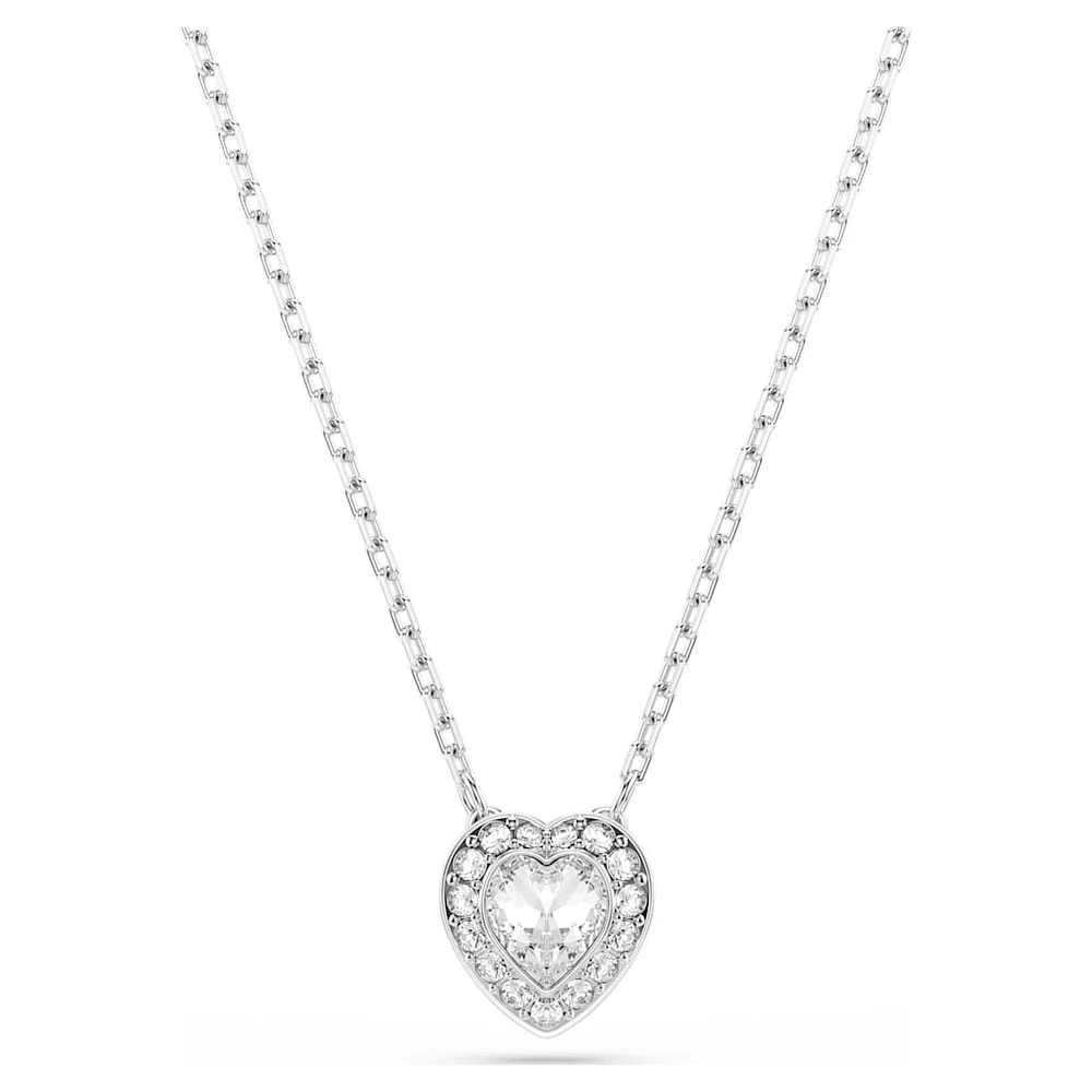 Ariana Grande x Swarovski set, Mixed cuts, Heart, White, Rhodium plated by SWAROVSKI