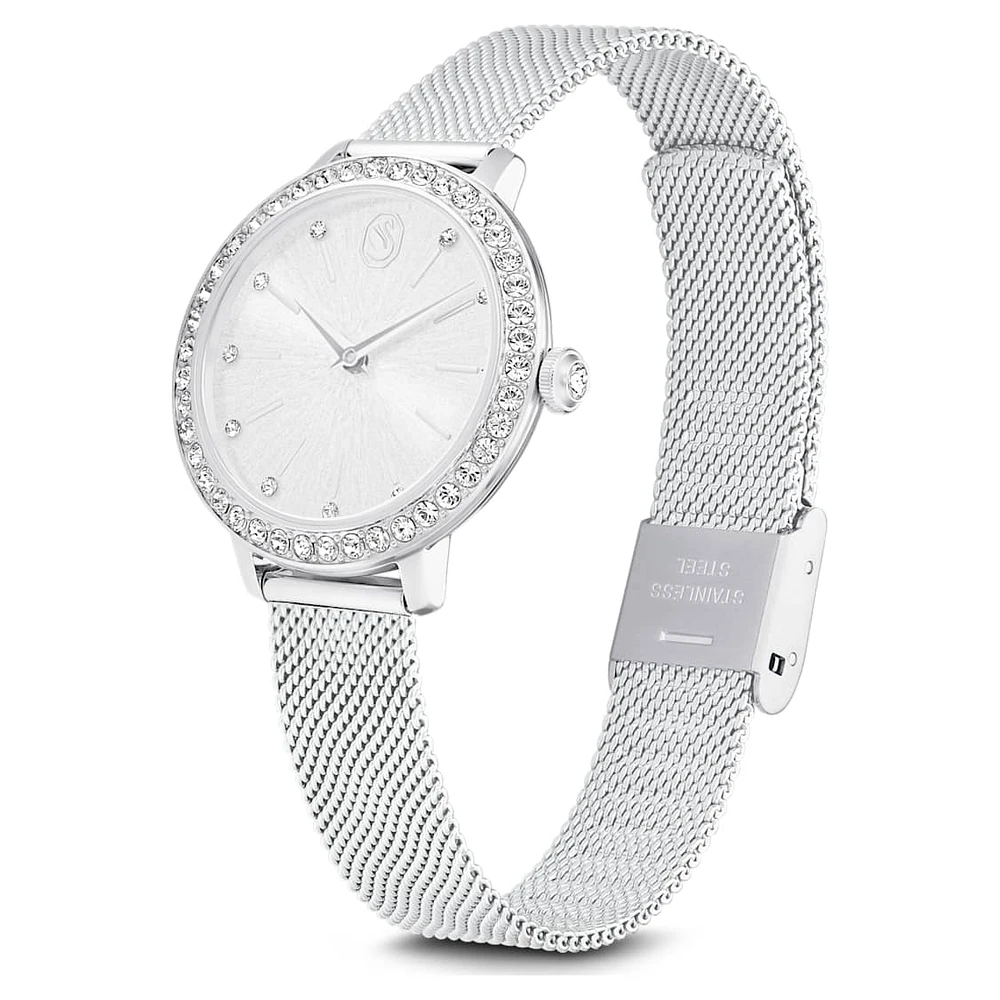 Certa watch, Metal bracelet, Silver Tone, Stainless steel by SWAROVSKI